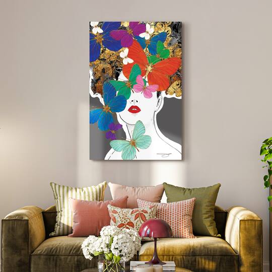 Empire Art Direct 48" x 32" Blindfolded Frameless Free Floating Printed Tempered Glass Wall Art